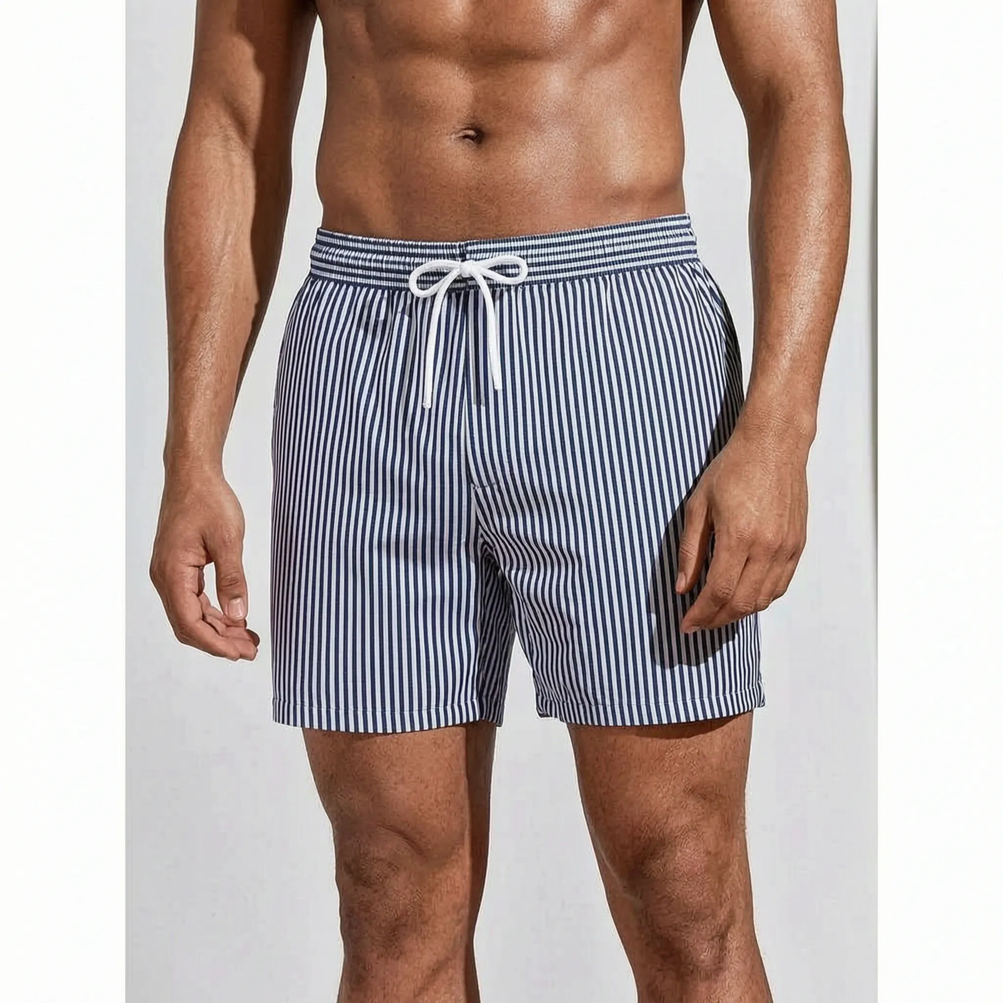 Stribede sommerbadeshorts - Afslapning ved poolen - Ormexis