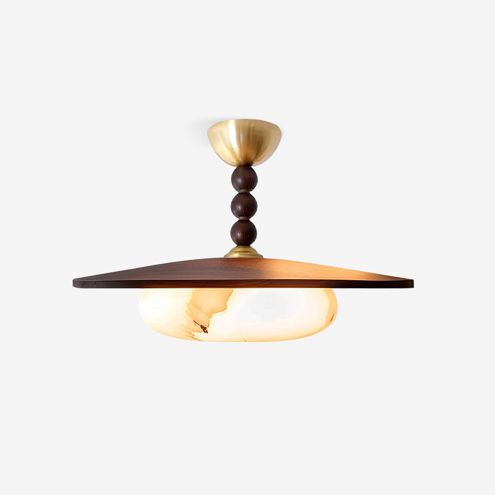 Mid-century-taklampa med marmorring | Ormexis