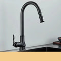 Rubinetto VintageTap in ottone antico con beccuccio girevole per cucine retrò
