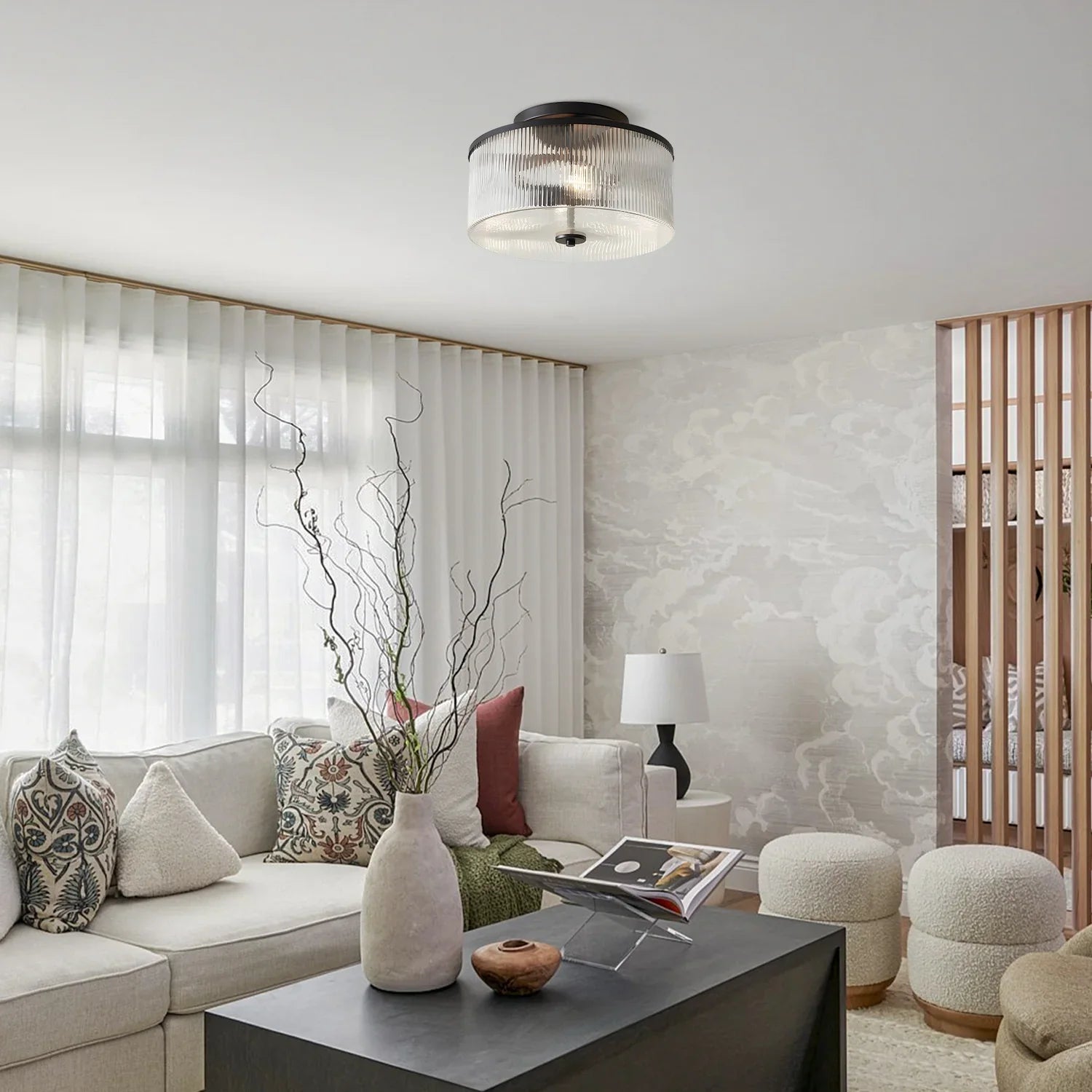 Mayfair-riflet loftarmatur | Ormexis