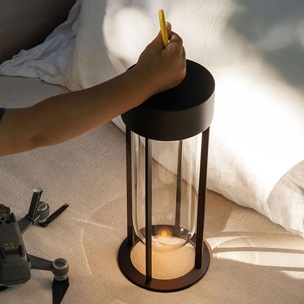 Sleek Metal Cage Lantern Light | Ormexis