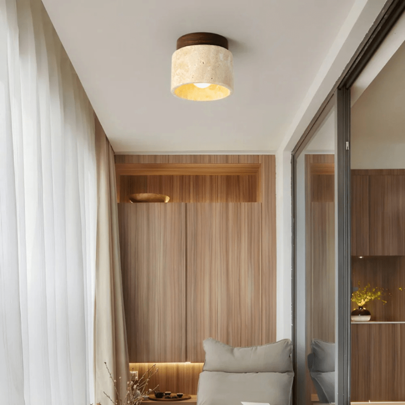 CalmGlow Slank Trelampe med Energieffektiv LED