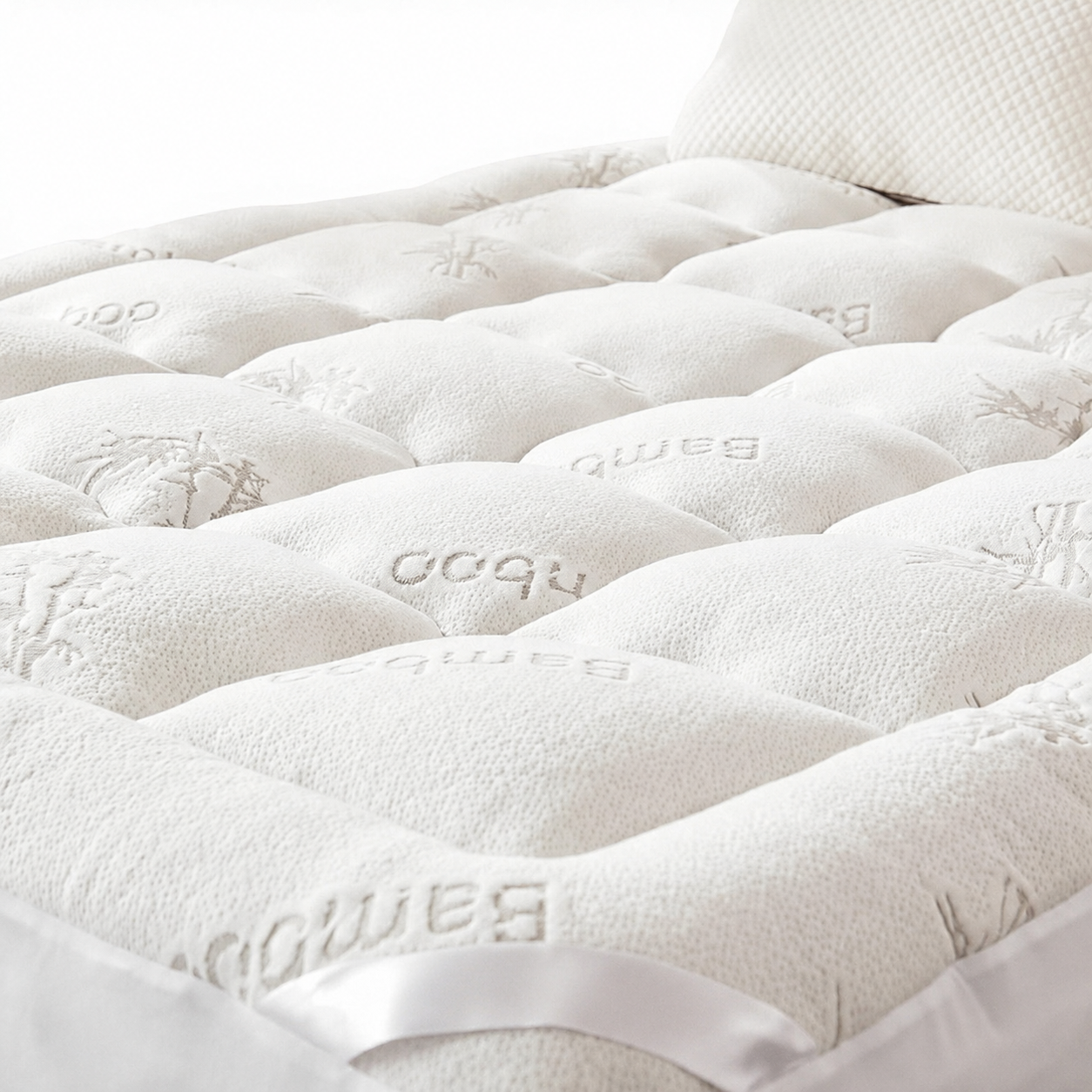 EcoComfort Collection Quilted Waterproof and Breathable Mattress Protector Bamboo Viscose