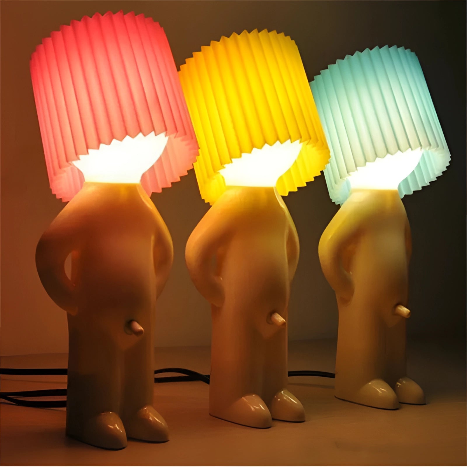 WackyLamp emberalakú, vezeték nélküli asztali lámpa nappaliba és hálószobába