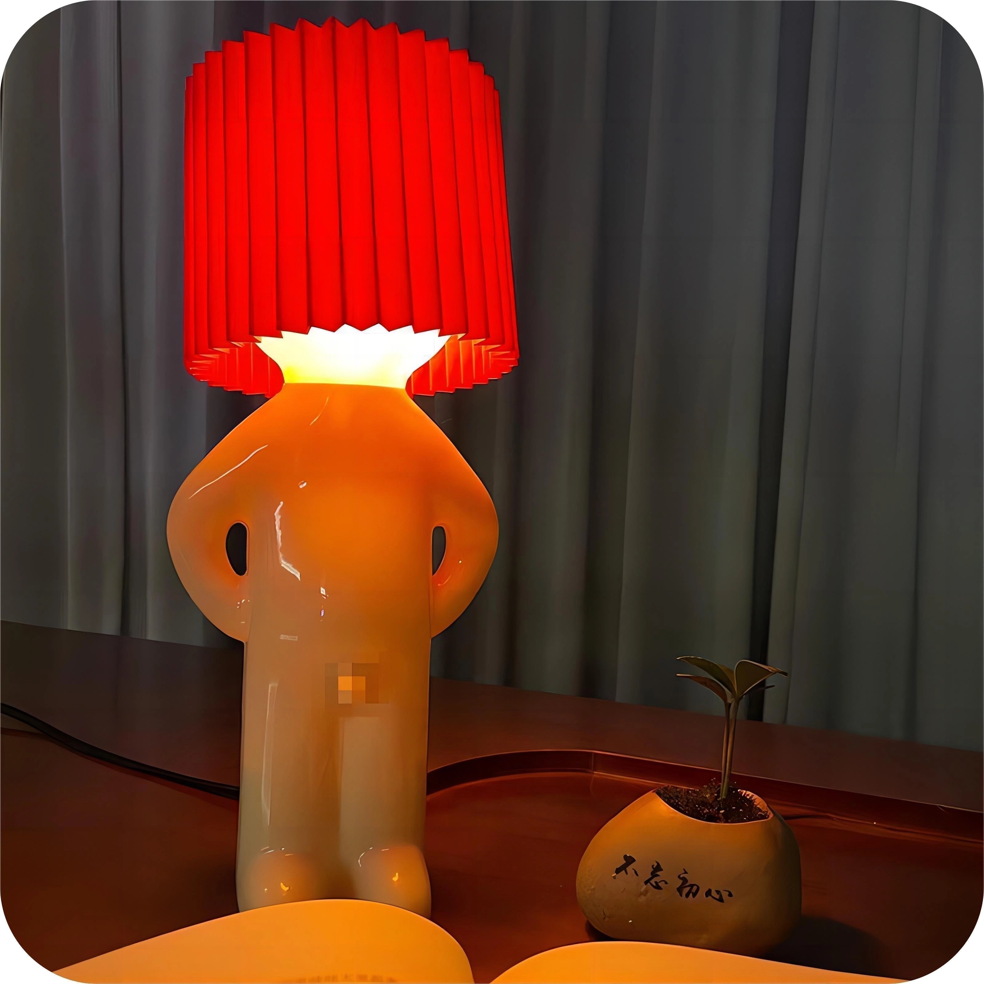 WackyLamp emberalakú, vezeték nélküli asztali lámpa nappaliba és hálószobába