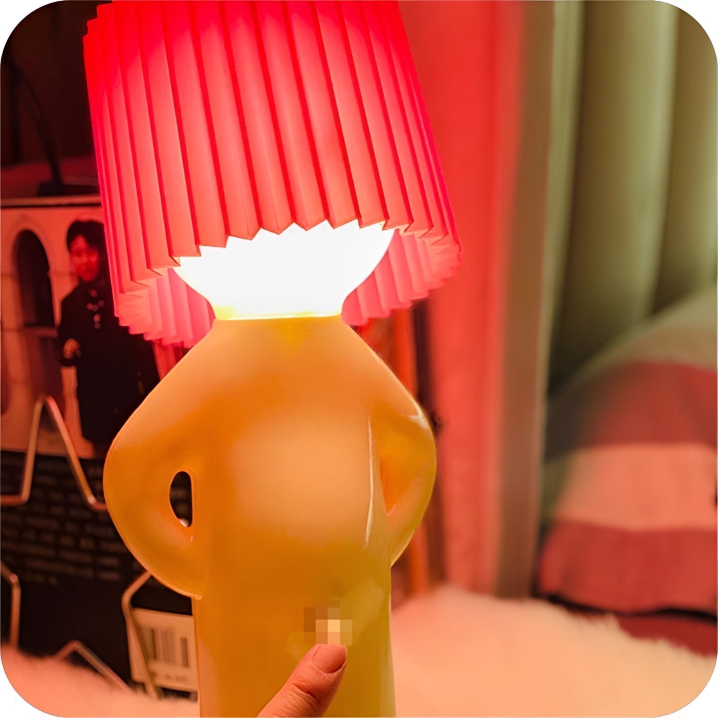 WackyLamp emberalakú, vezeték nélküli asztali lámpa nappaliba és hálószobába