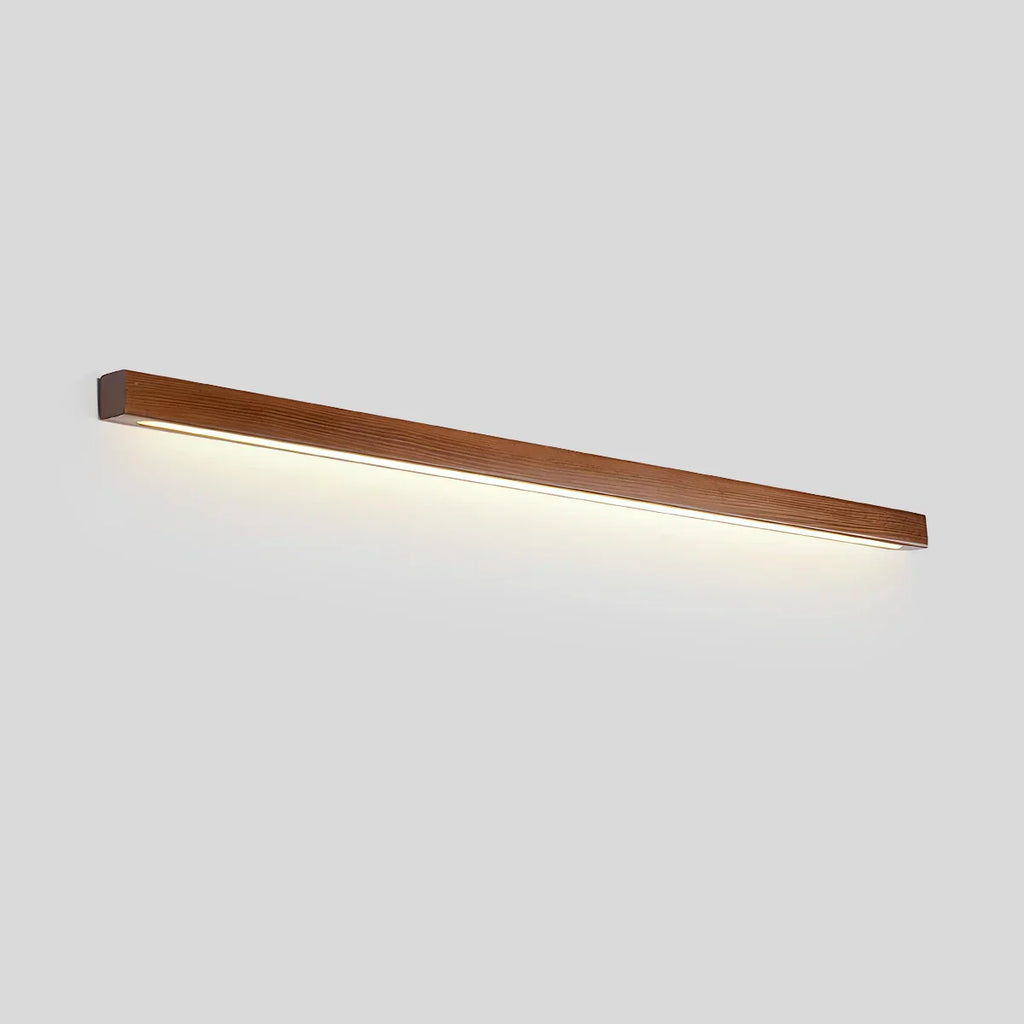 Arlo Linear Wood Wall Light For Hallways, Slim Modern Fixture