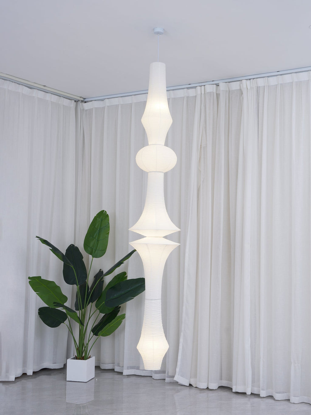Washi Paper E Pendant Light | Ormexis