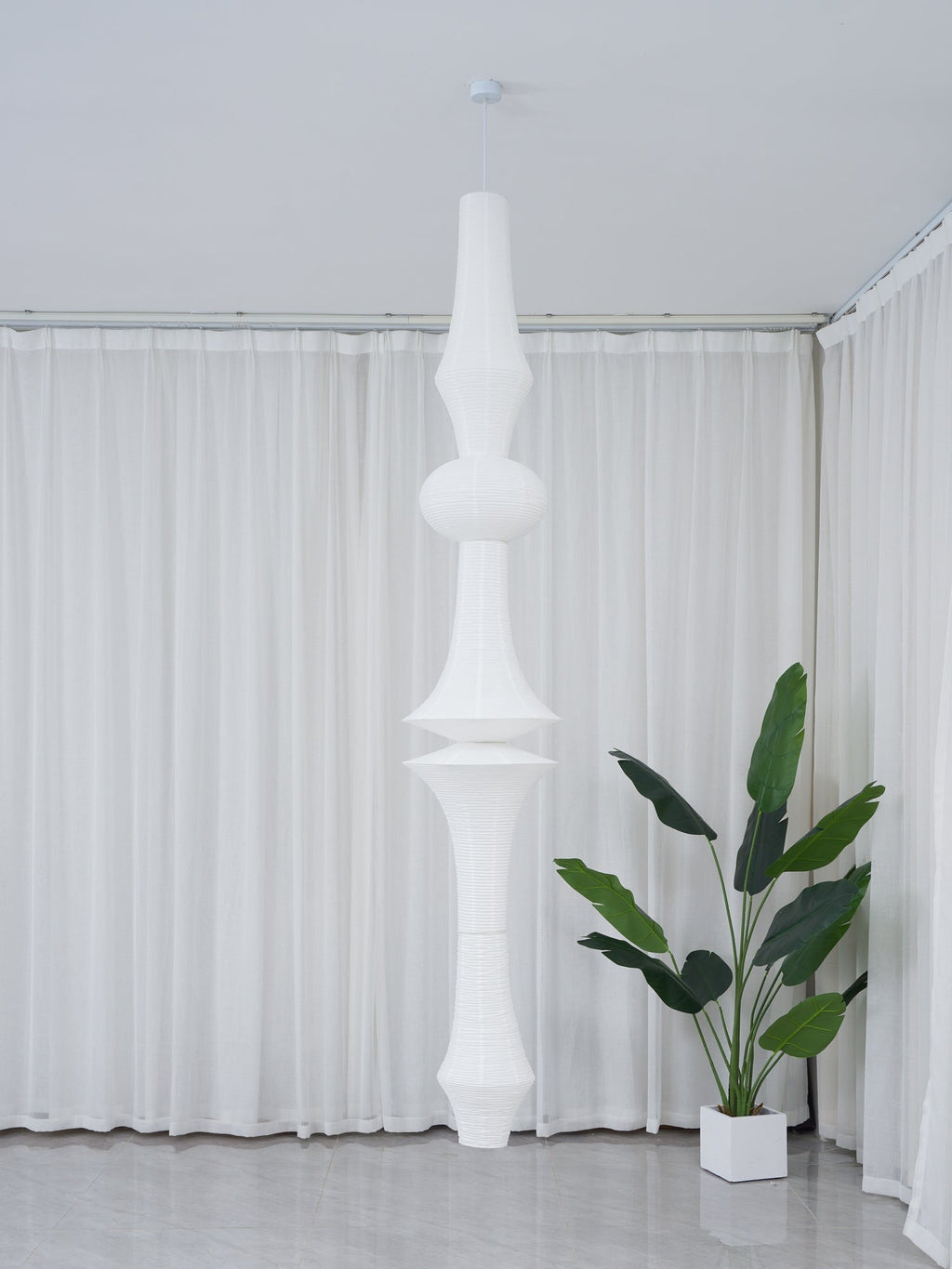 Washi Paper E Pendant Light | Ormexis