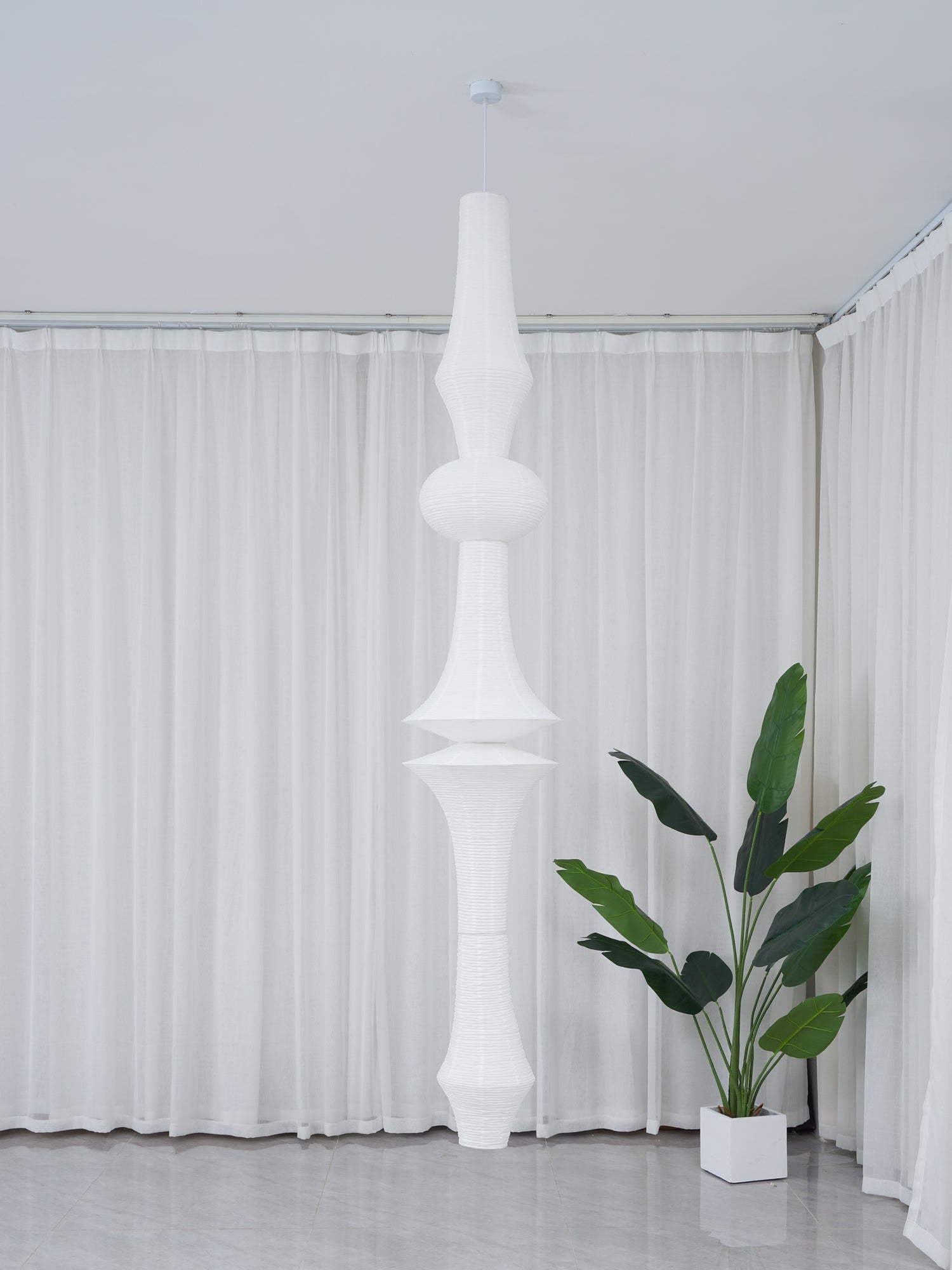 Washi Paper E Pendant Light | Ormexis