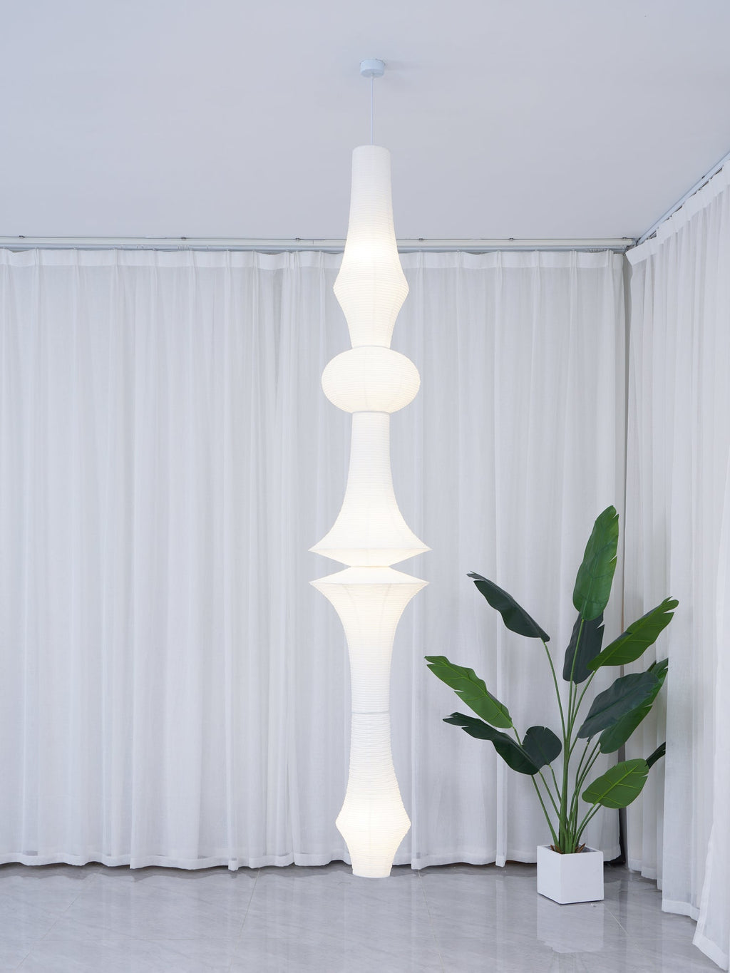 Washi Paper E Pendant Light | Ormexis