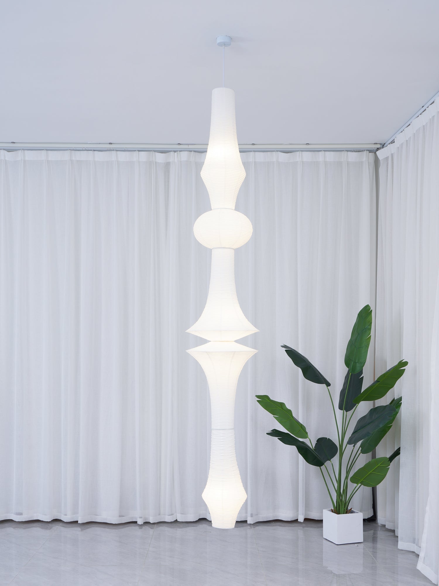 Washi Paper E Pendant Light | Ormexis