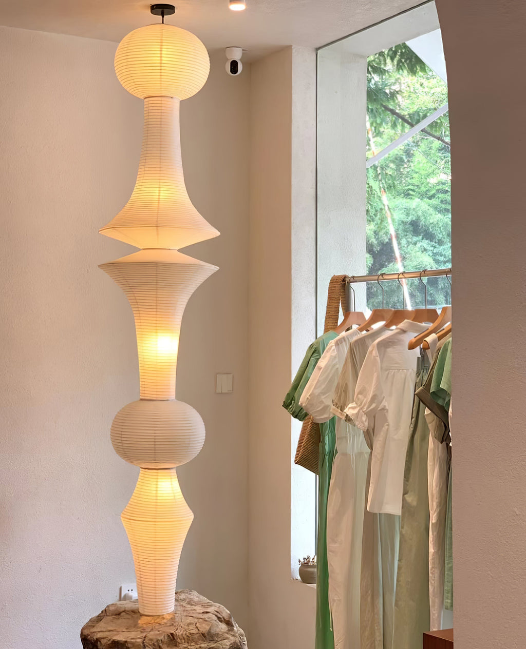 Washi Paper E Pendant Light | Ormexis