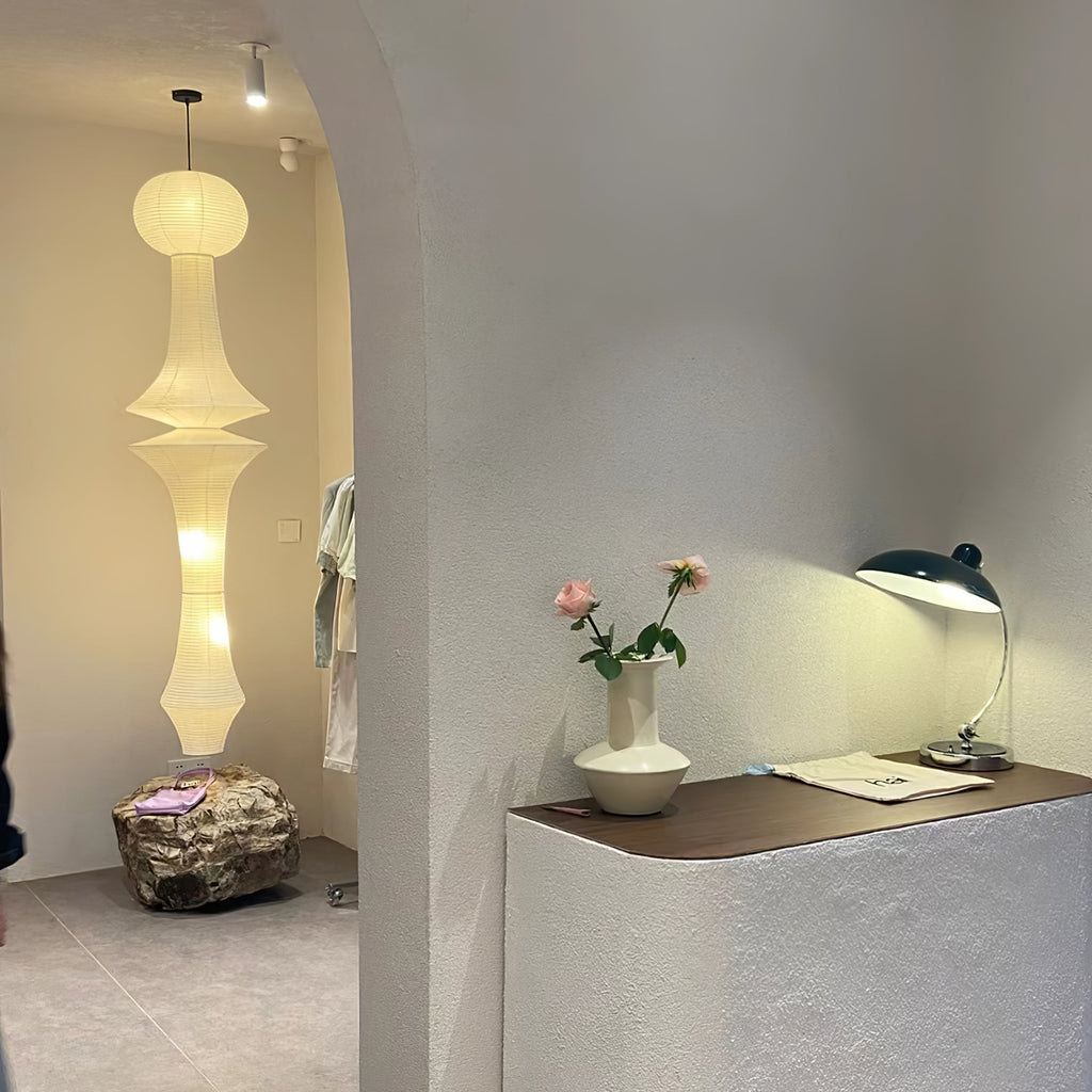 Washi Paper E Pendant Light | Ormexis