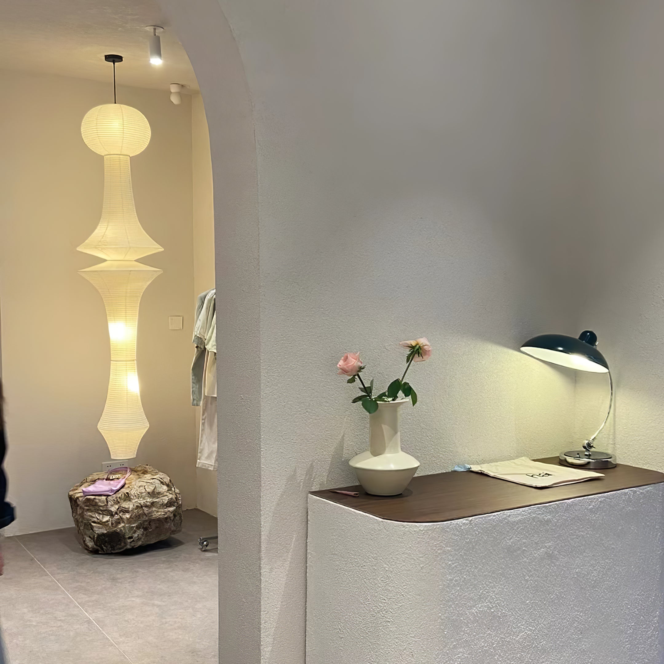Washi Paper E Pendant Light | Ormexis