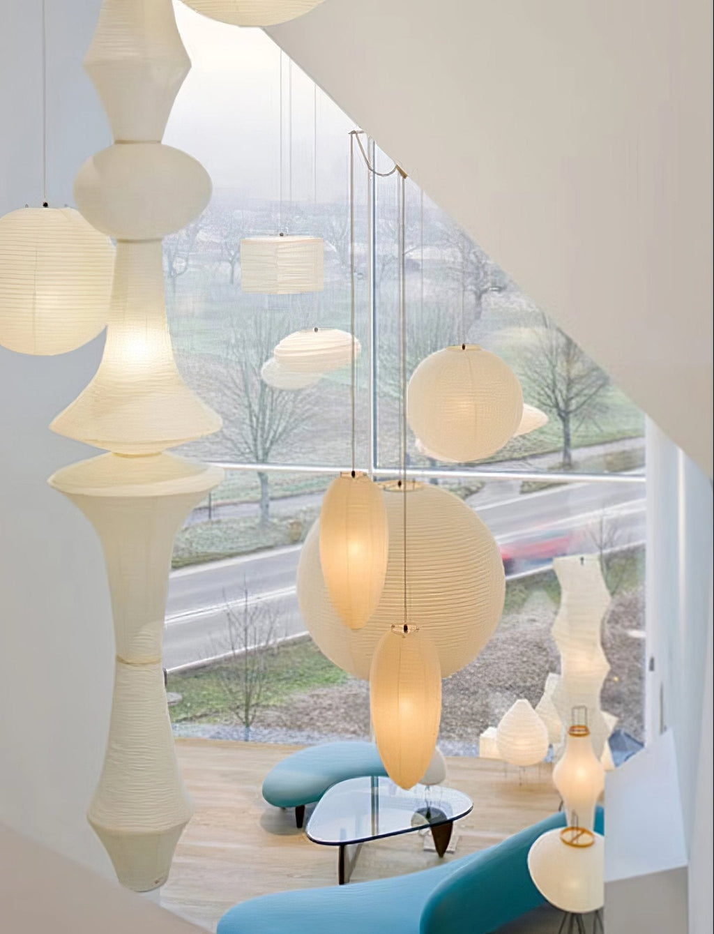 Washi Paper E Pendant Light | Ormexis