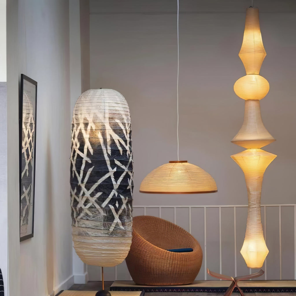 Washi Paper E Pendant Light | Ormexis
