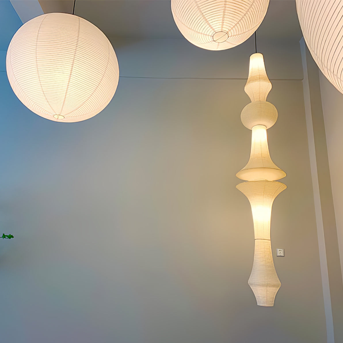 Washi Paper E Pendant Light | Ormexis