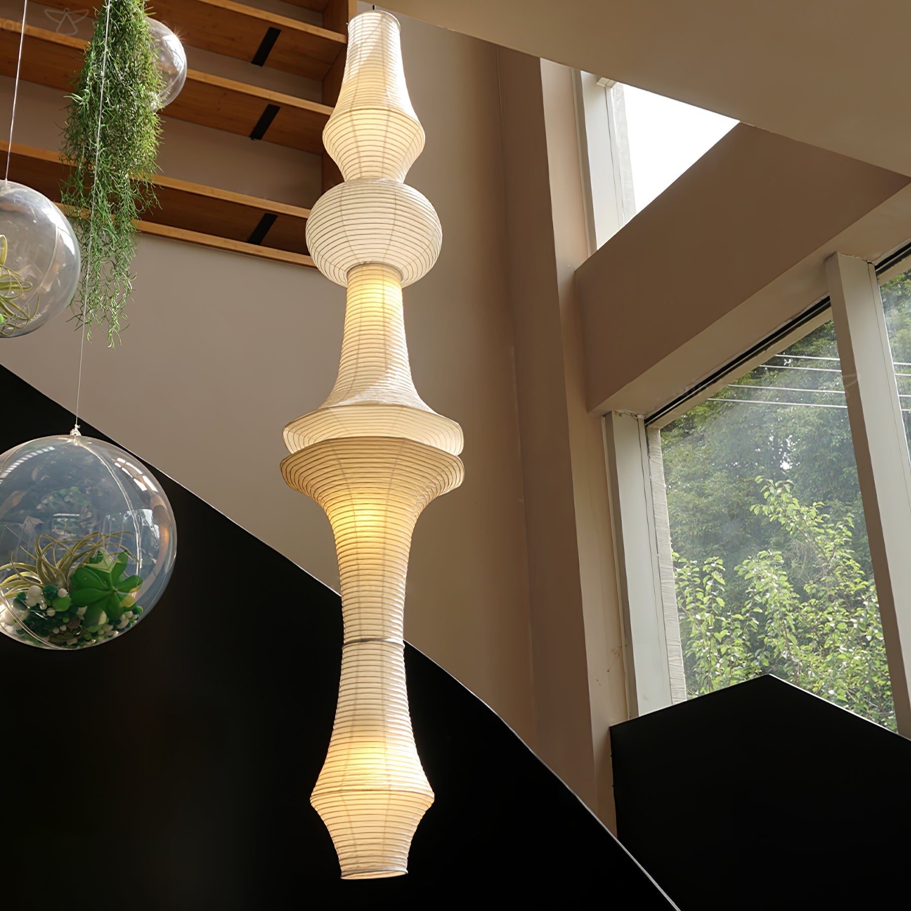 Washi Paper E Pendant Light | Ormexis