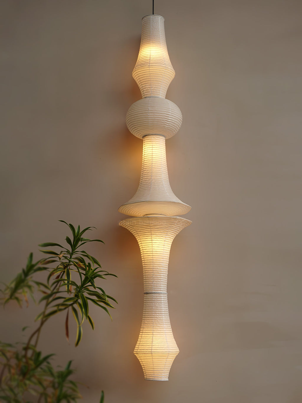 Washi Paper E Pendant Light | Ormexis