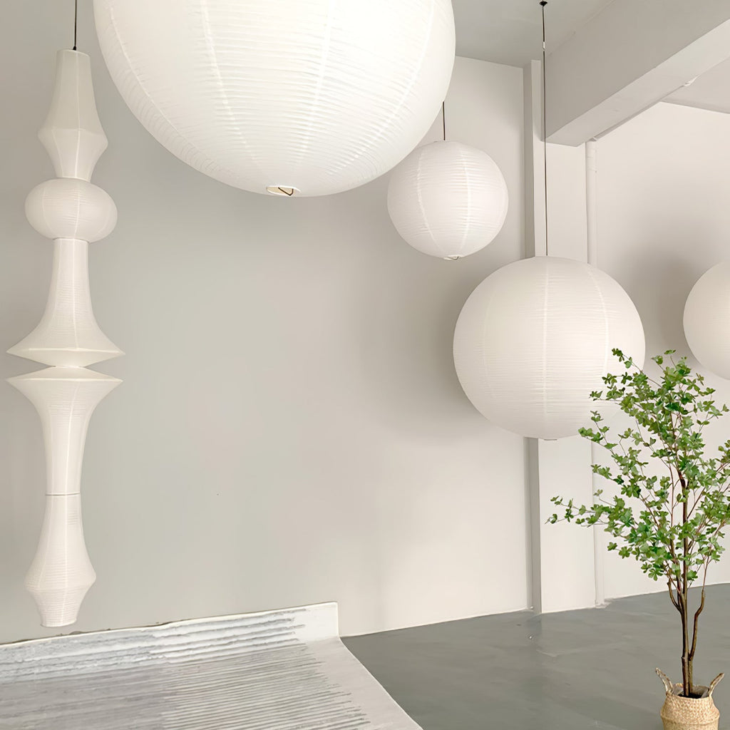 Washi Paper E Pendant Light | Ormexis