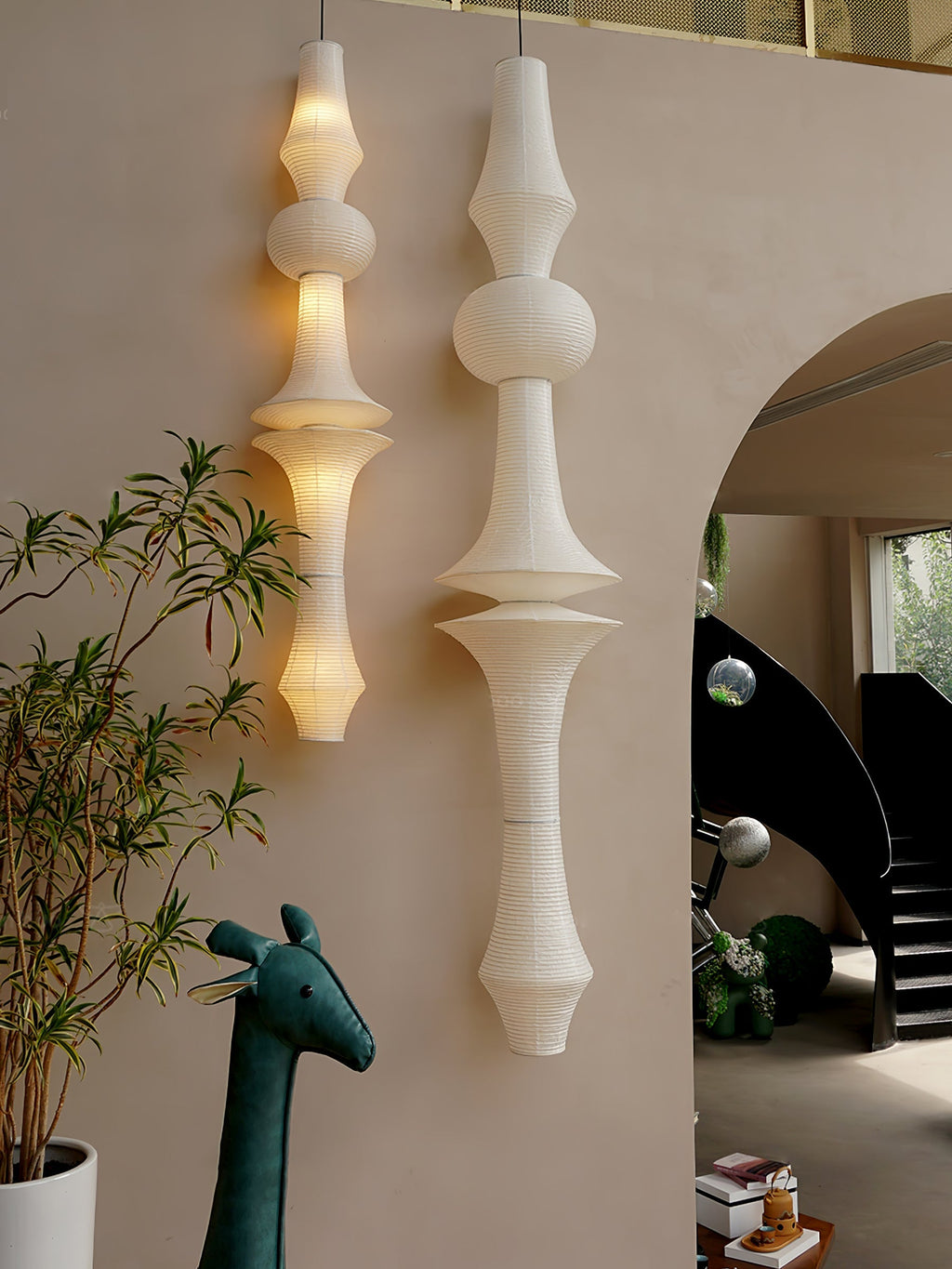 Washi Paper E Pendant Light | Ormexis