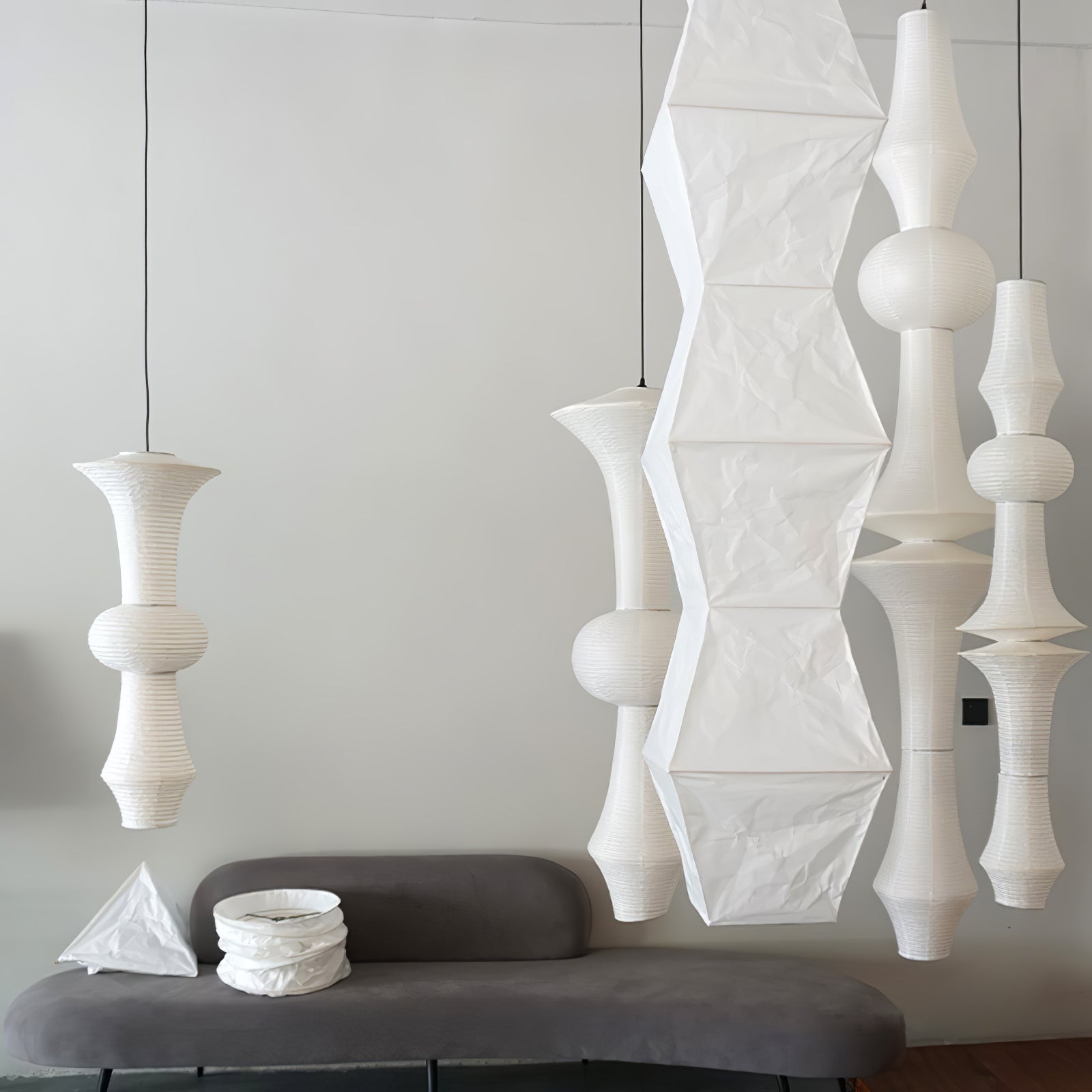 Washi Paper E Pendant Light | Ormexis