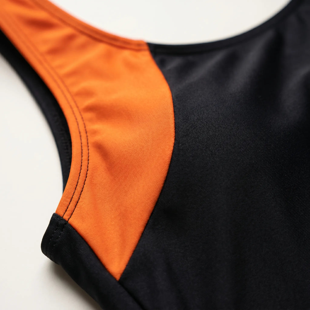 Sporty Colour-Block One-Piece Swimsuit -  Active Beach Days - Ormexis