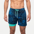 Men's Lined Swim Shorts -  Beach Holidays - Ormexis