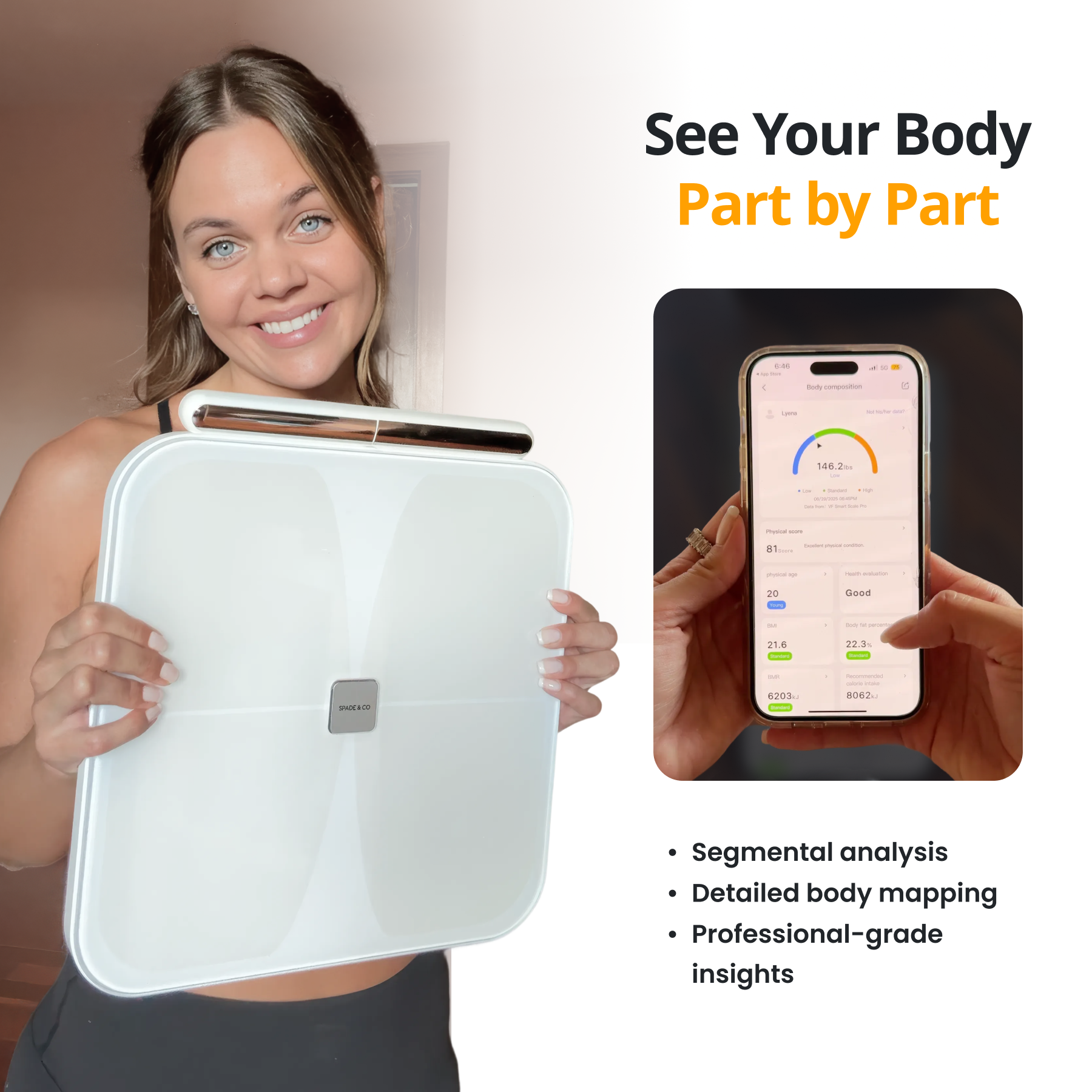 Wellness Tracker: Smart Scale With 8-Electrode System For Detailed Body Composition