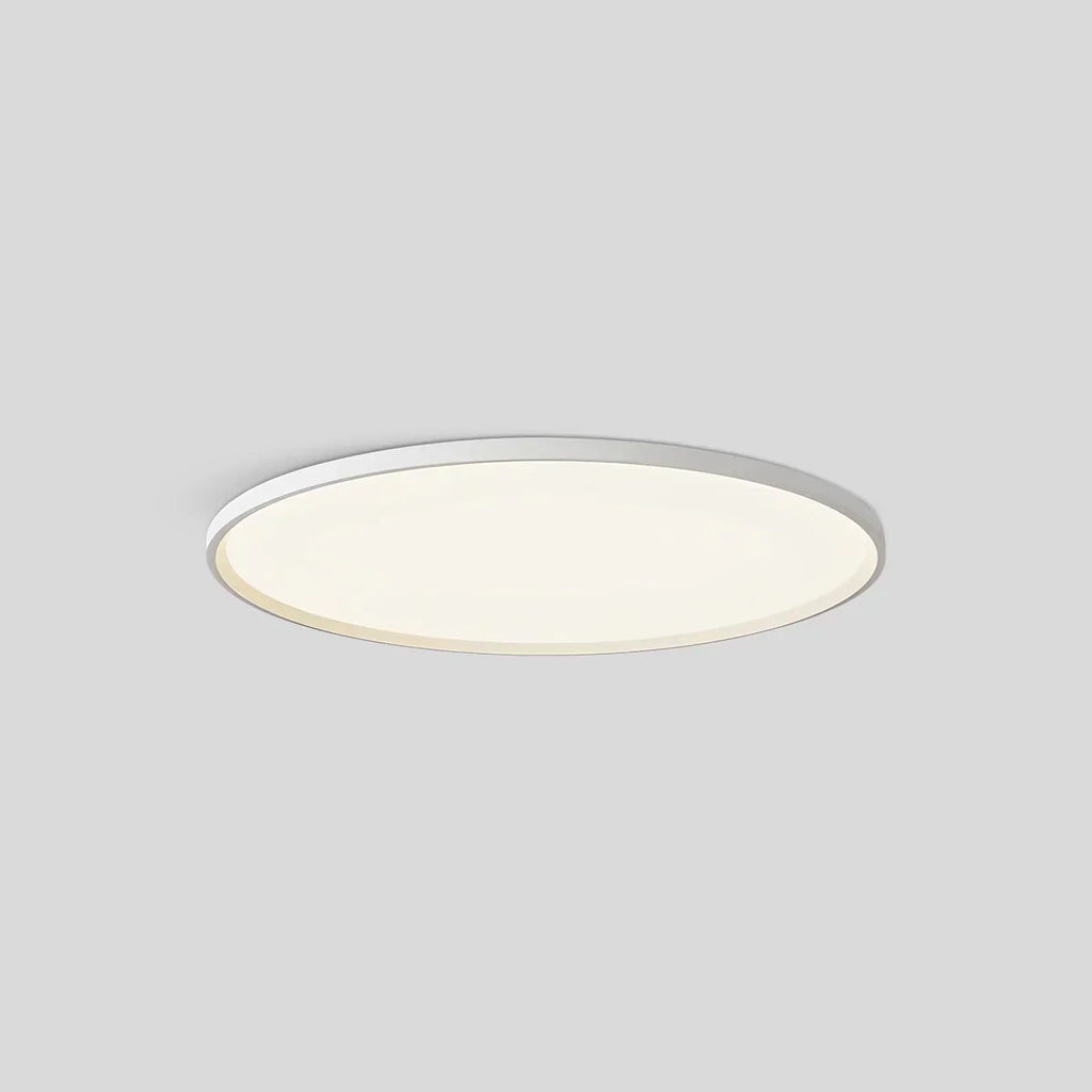 Bedroom Ceiling Light With Slim Flush Mount, Round Profile