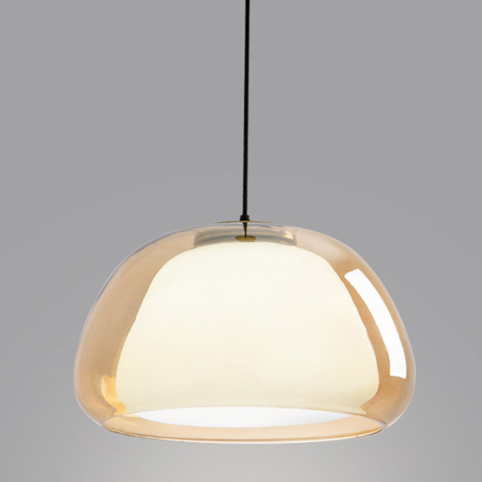 Aurora melkeglass pendellampe for moderne takdekorasjon