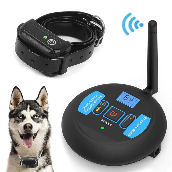 Sistema di recinzione per cani wireless con portata regolabile e impermeabile per uso esterno