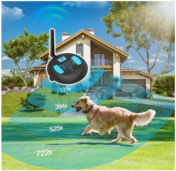 Sistema di recinzione per cani wireless con portata regolabile e impermeabile per uso esterno