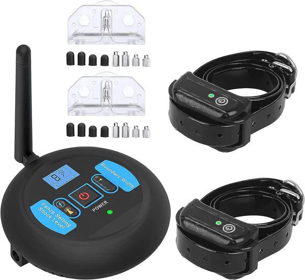 Sistema di recinzione per cani wireless con portata regolabile e impermeabile per uso esterno