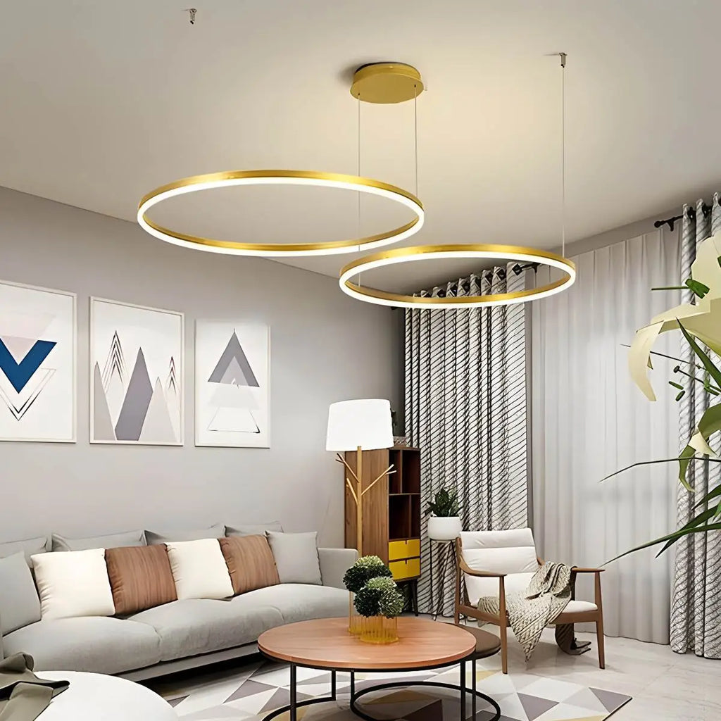 נברשת טבעת אלגנטית אלחוטית עם LED מובנה