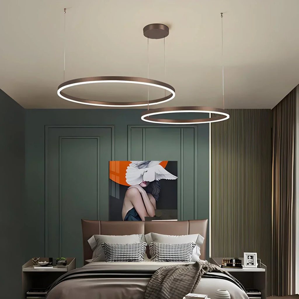 נברשת טבעת אלגנטית אלחוטית עם LED מובנה