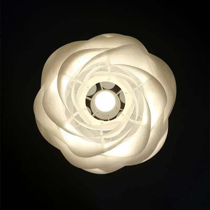 Lámpara de techo AuroraFlora Glass Blossom con brillo inspirado en el rosario
