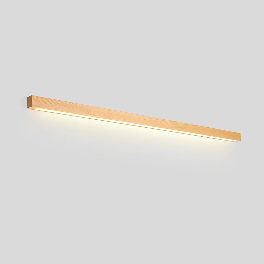 Arlo Linear Wood Wall Light For Hallways, Slim Modern Fixture