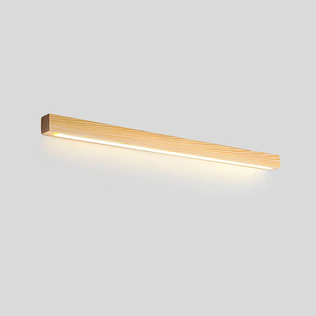 Arlo Linear Wood Wall Light For Hallways, Slim Modern Fixture