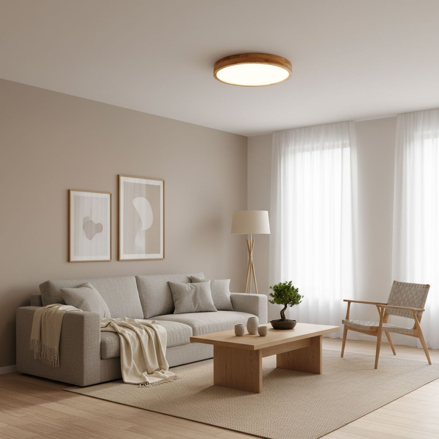 Luz de teto Kaelith Woodline | Ormexis