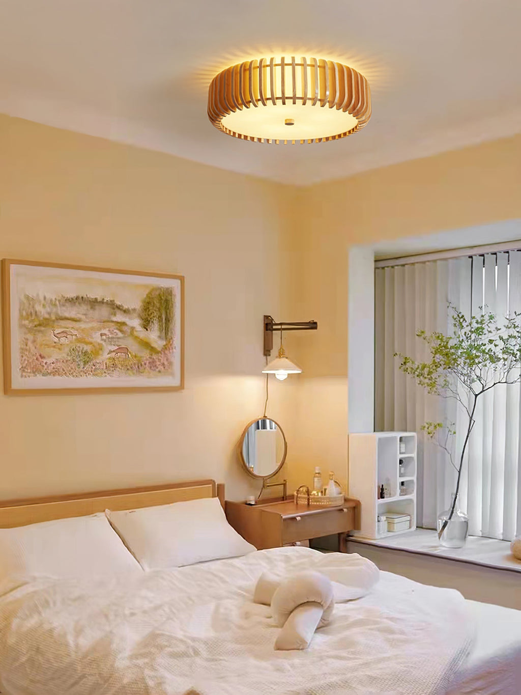 Curved Timber Flush Mount | Ormexis