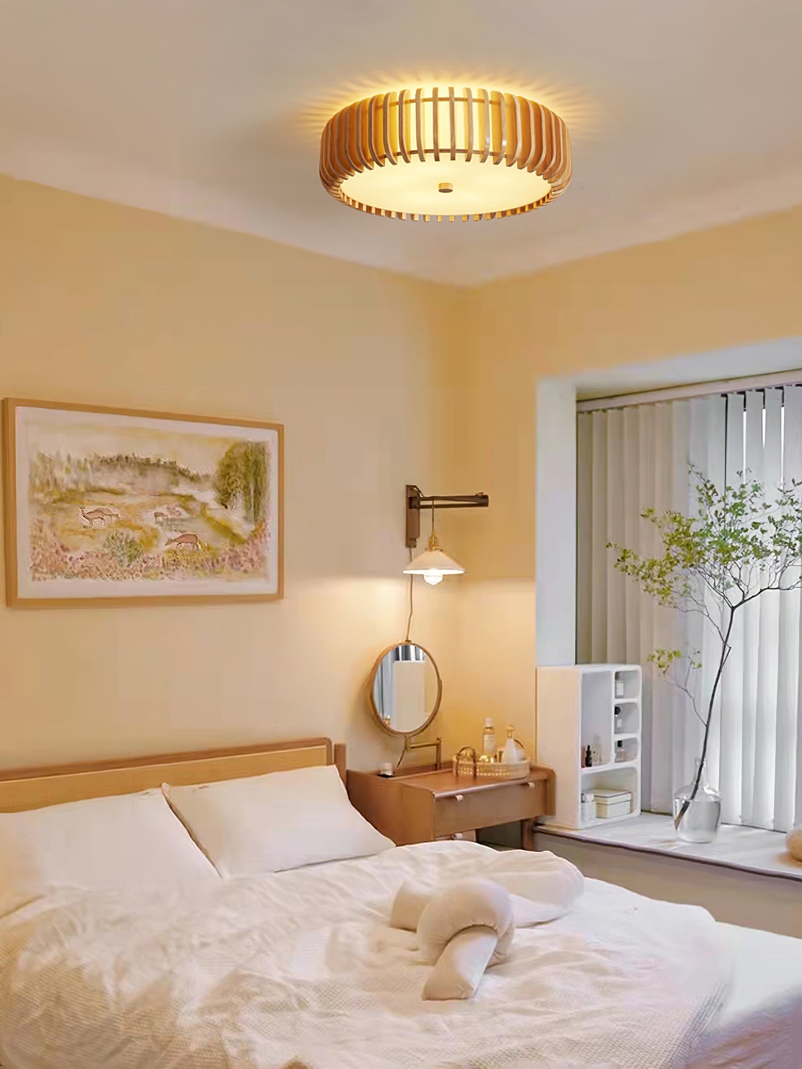 Curved Timber Flush Mount | Ormexis