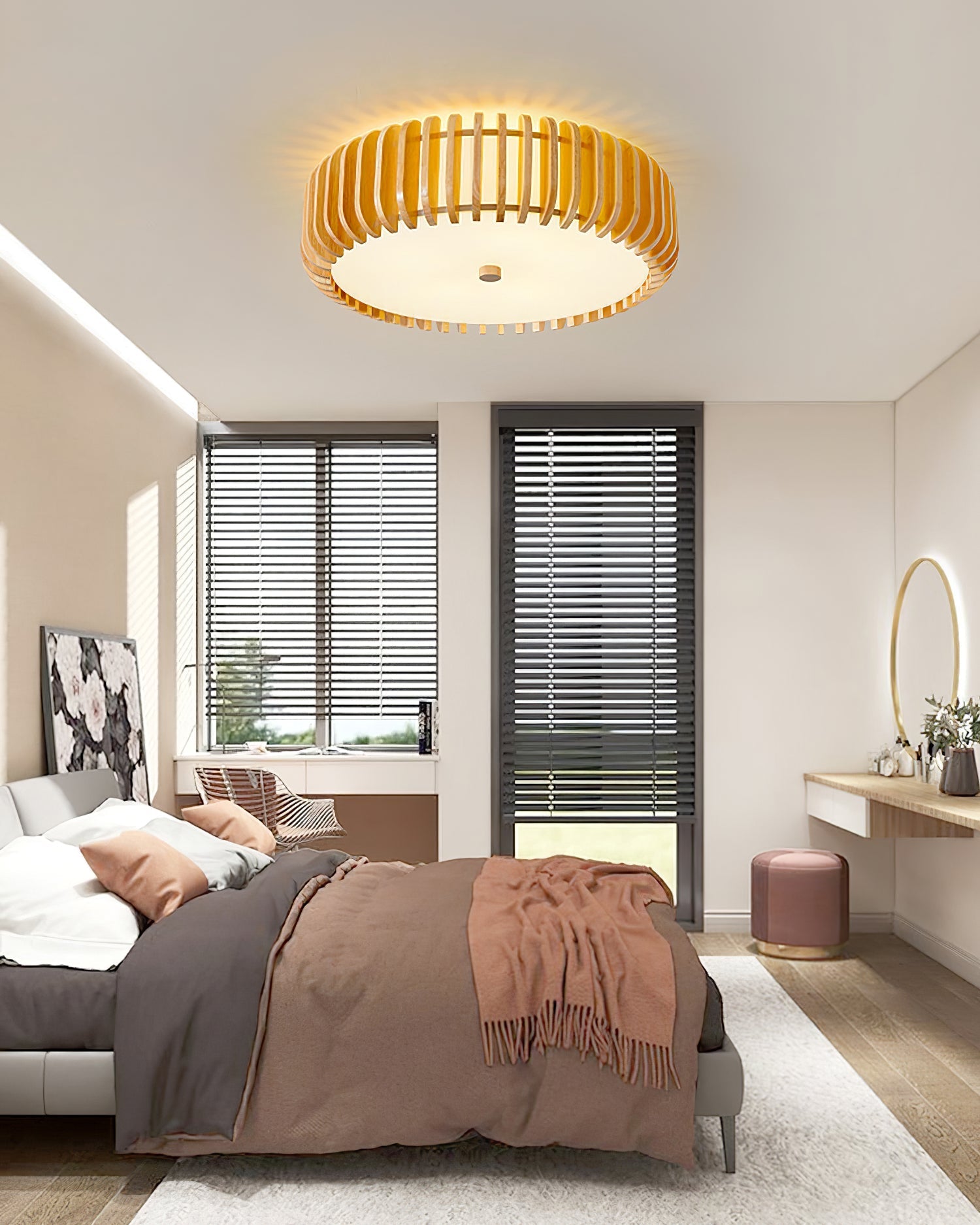 Curved Timber Flush Mount | Ormexis