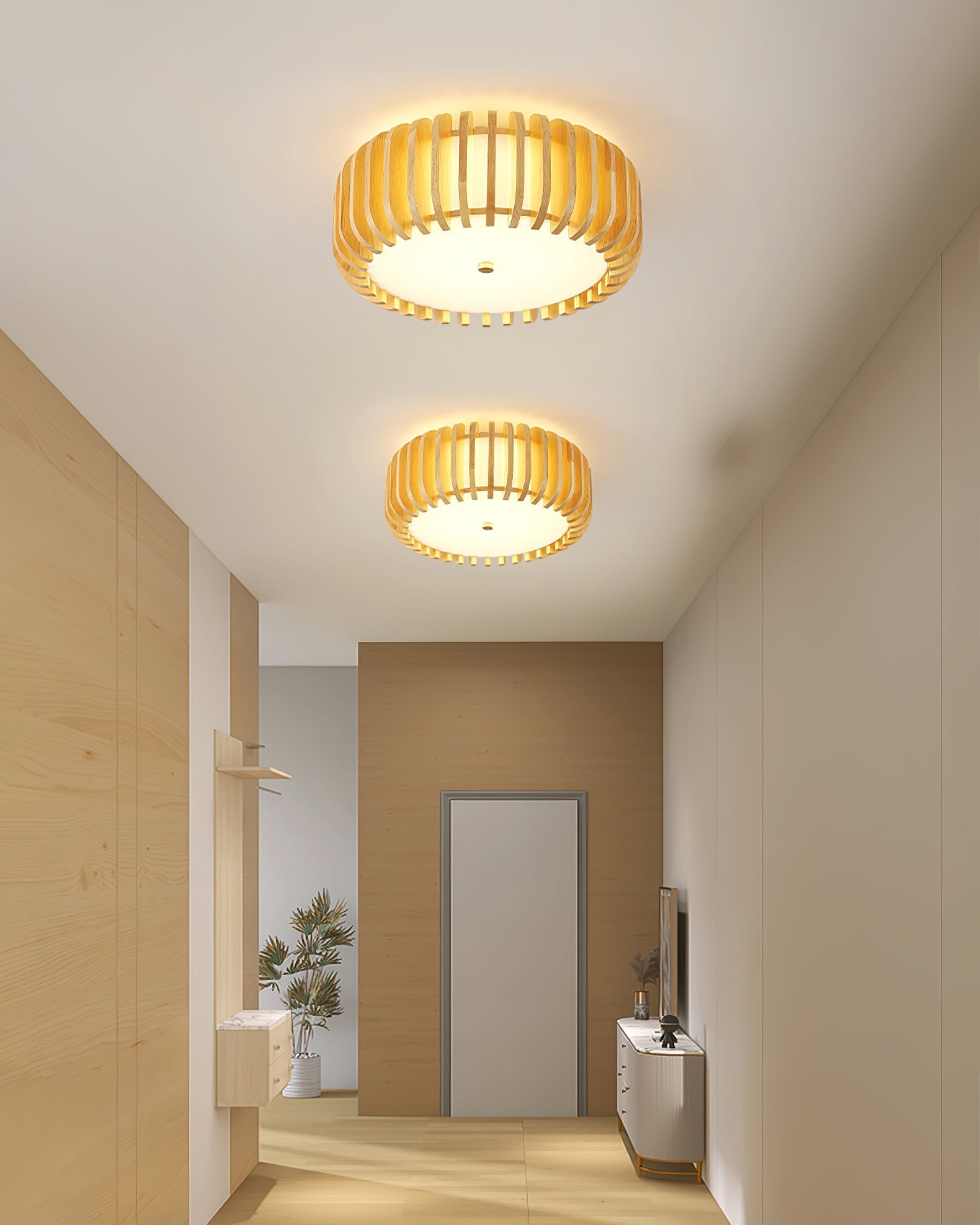 Curved Timber Flush Mount | Ormexis