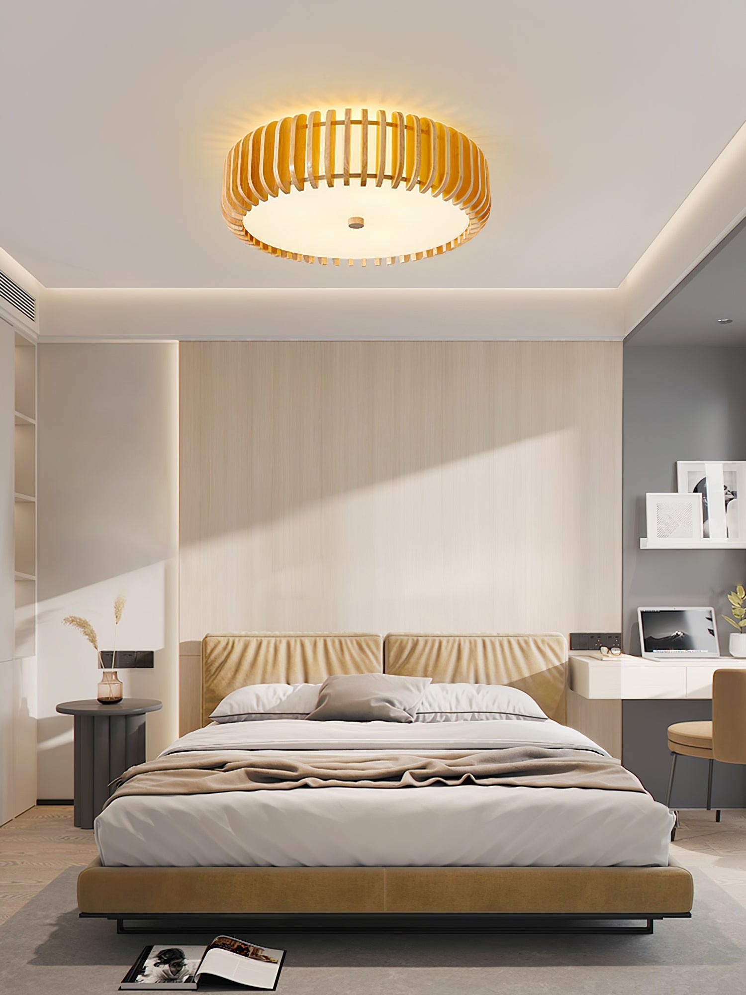Curved Timber Flush Mount | Ormexis