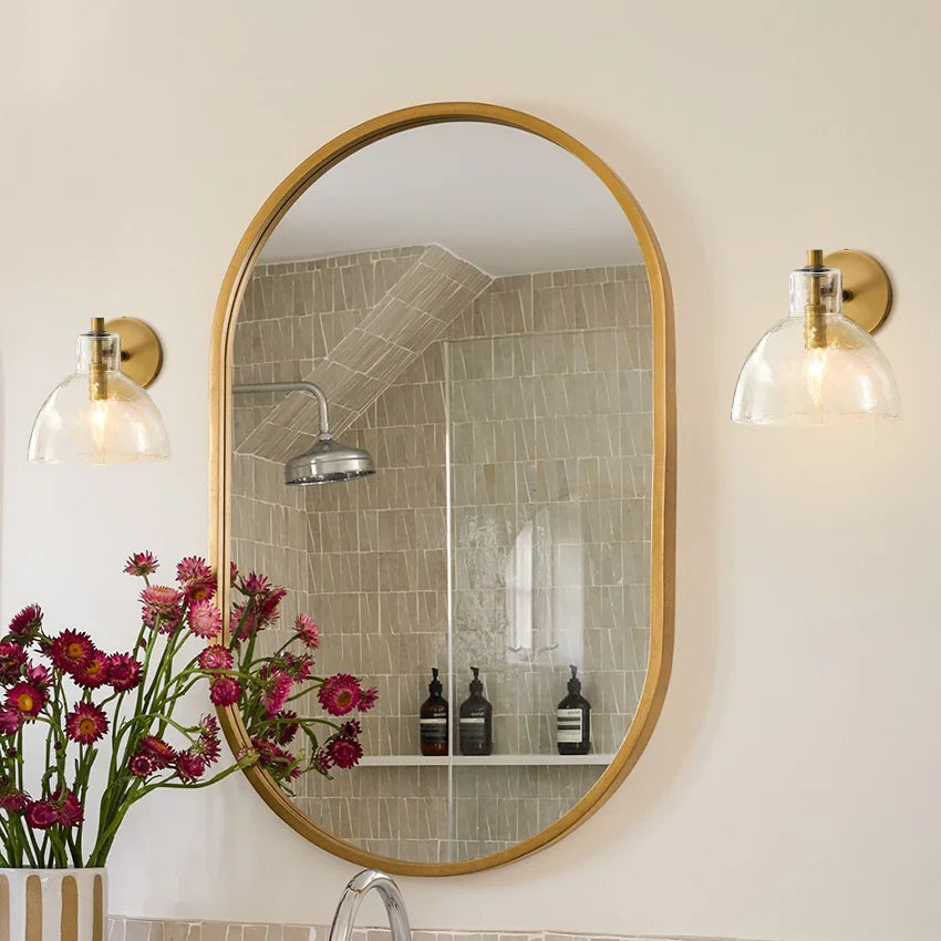 Aurelia-vegglampe med glasskuppel | Ormexis