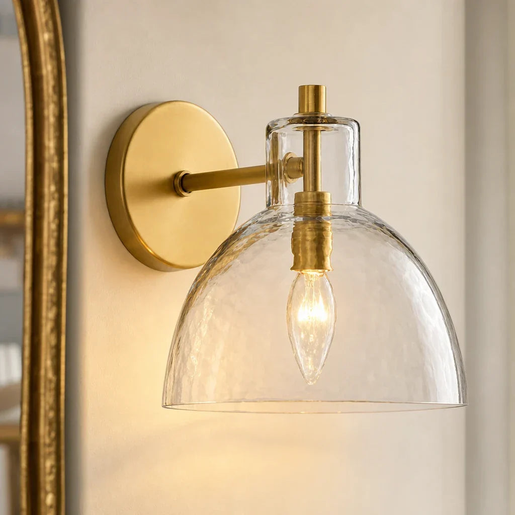 Aurelia-vegglampe med glasskuppel | Ormexis
