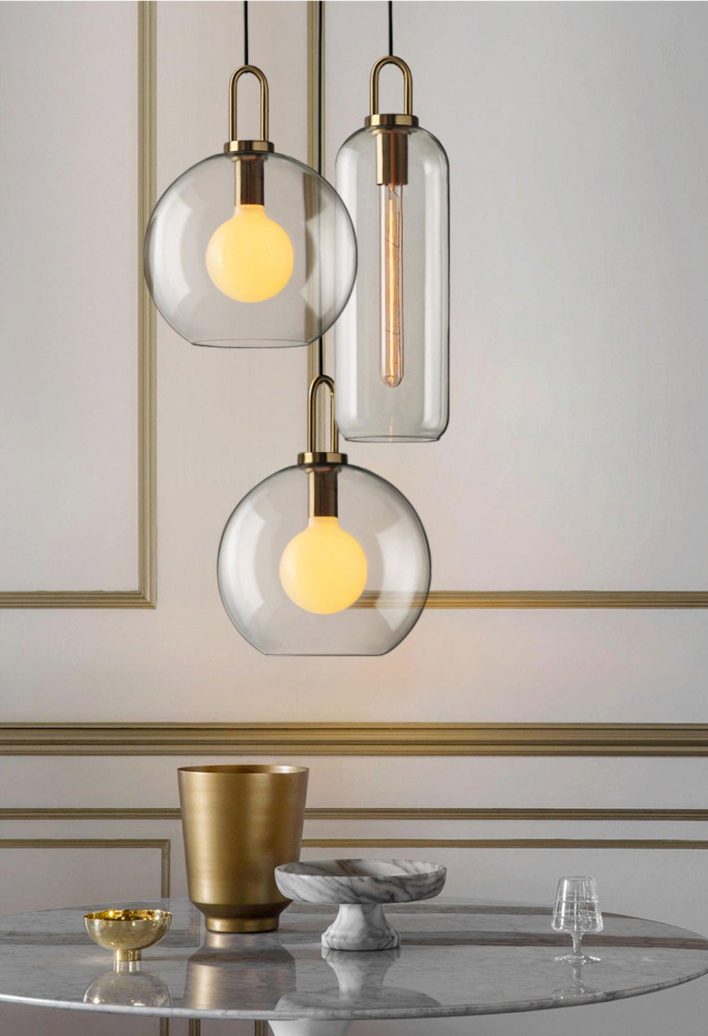 Modern Pendulum Glass Pendant Light | Ormexis