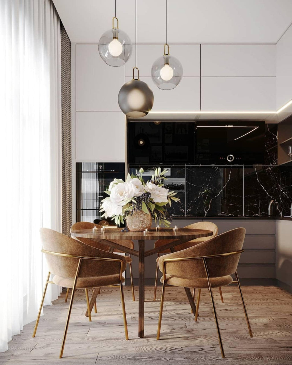 Modern Pendulum Glass Pendant Light | Ormexis
